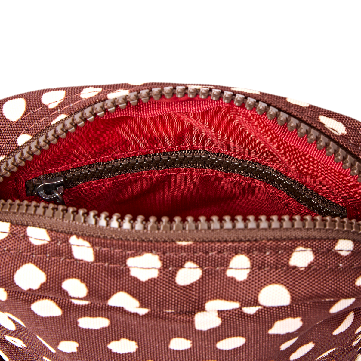 Bond Pocket Crossbody Bag in Brown Dot