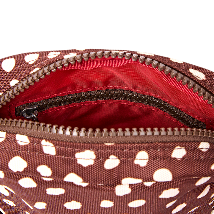 Bond Pocket Crossbody Bag in Brown Dot