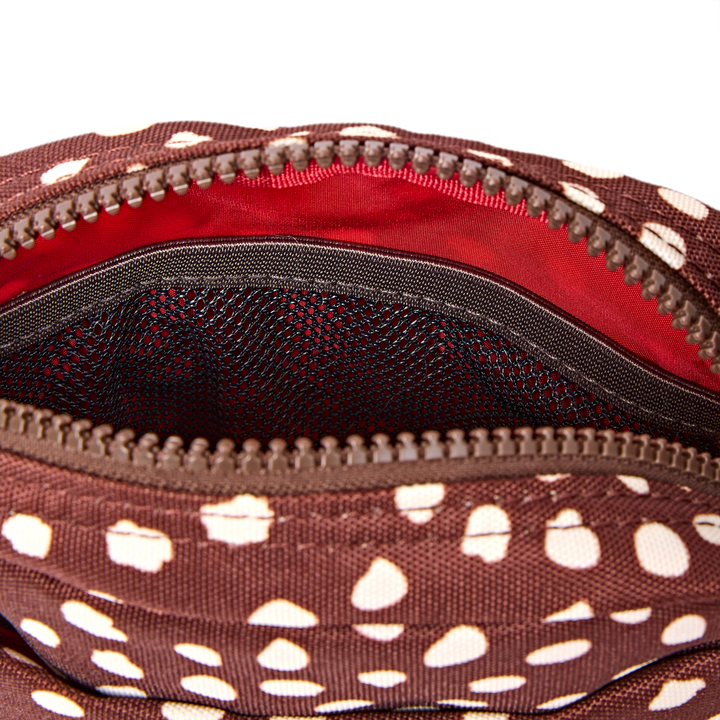 Bond Pocket Crossbody Bag in Brown Dot