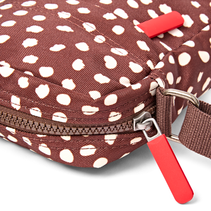 Bond Pocket Crossbody Bag in Brown Dot