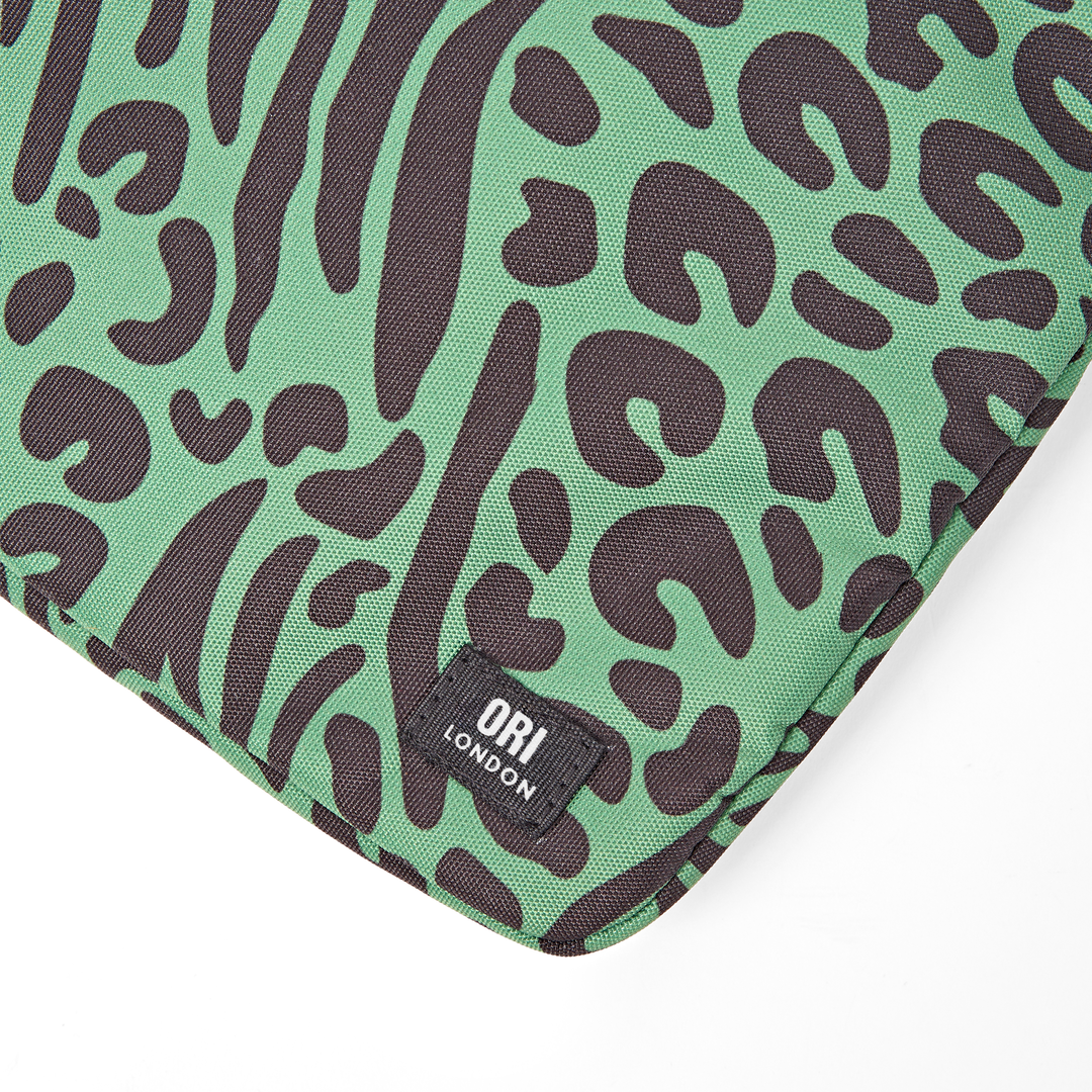 Brick Lane Laptop Sleeve in Mixed Animal Artichoke