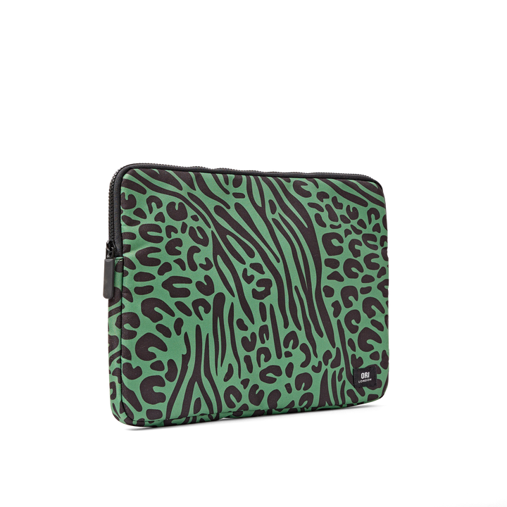 Brick Lane Laptop Sleeve in Mixed Animal Artichoke