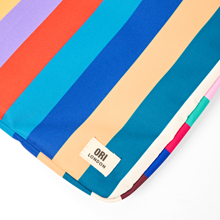 Brick Lane Laptop Sleeve in Wide Multi Stripe