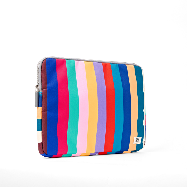 Brick Lane Laptop Sleeve in Wide Multi Stripe