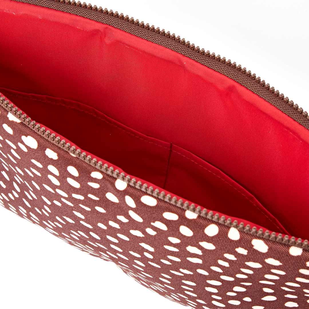 Brick Lane Laptop Sleeve in Brown Dot