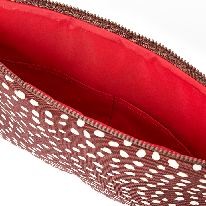 Brick Lane Laptop Sleeve in Brown Dot
