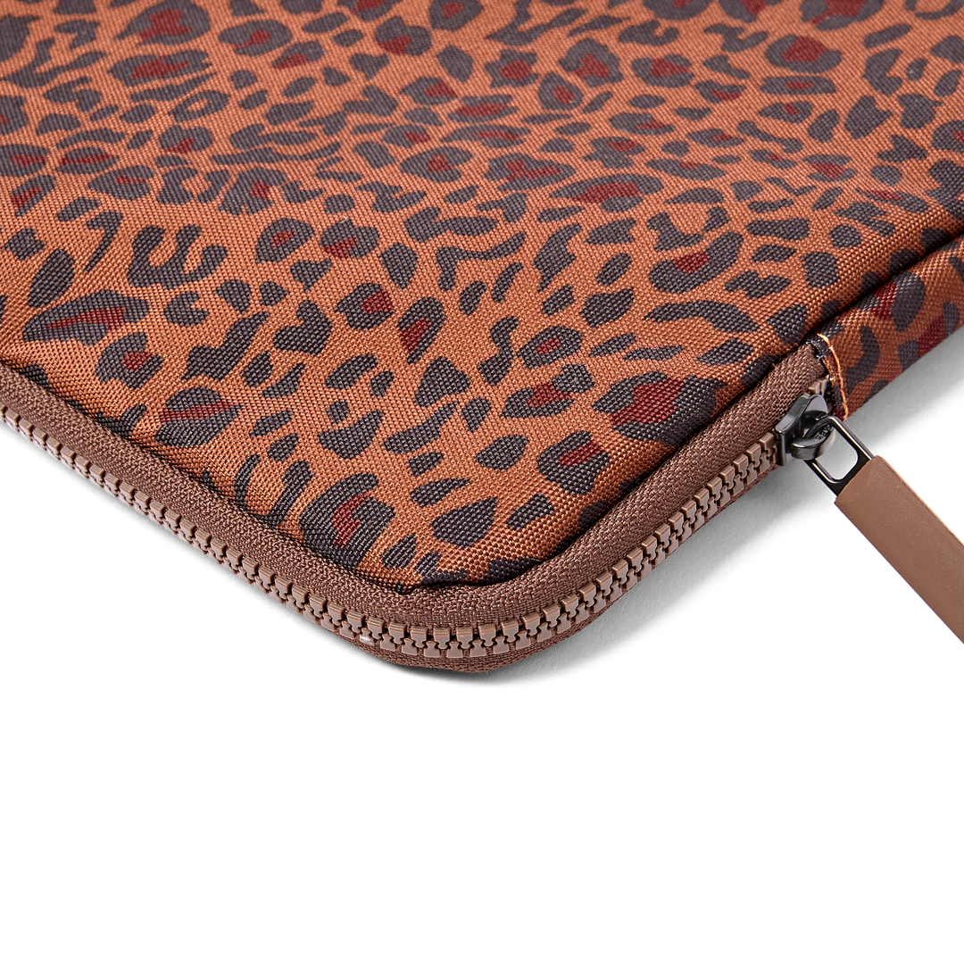 Brick Lane Laptop Sleeve in Mini Leopard