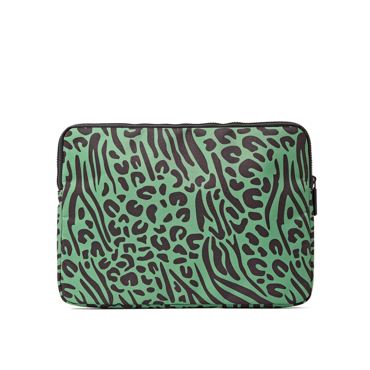 Brick Lane Laptop Sleeve in Mixed Animal Artichoke