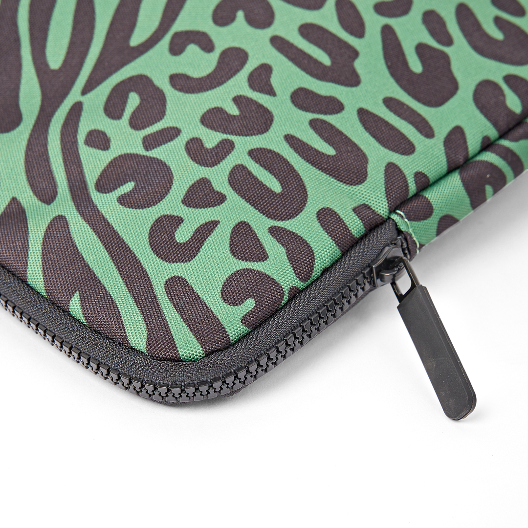 Brick Lane Laptop Sleeve in Mixed Animal Artichoke