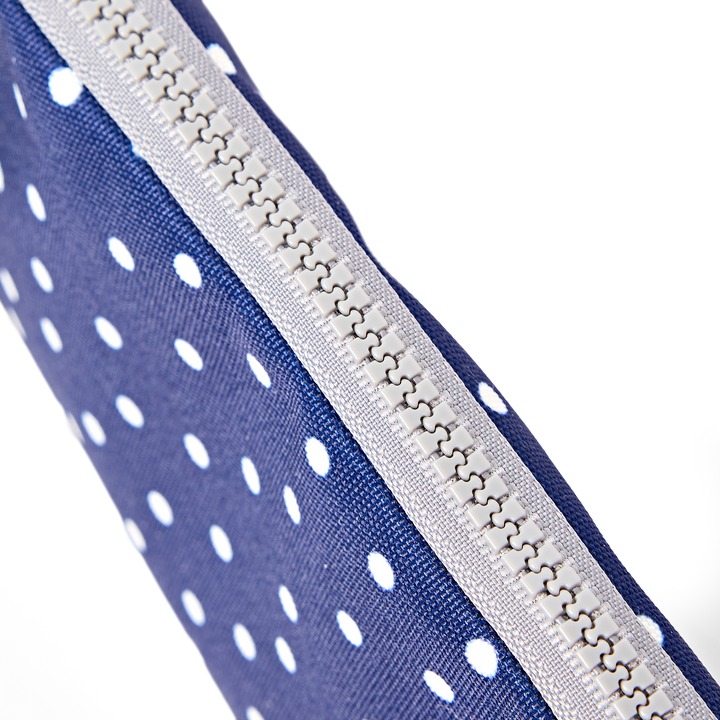 Brick Lane Laptop Sleeve in Navy Polka Dot