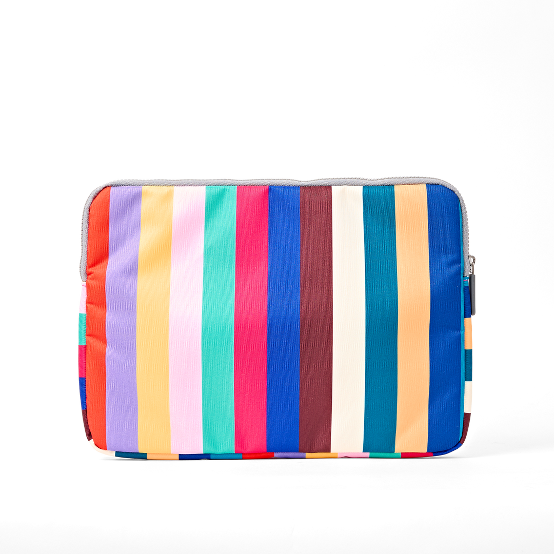Brick Lane Laptop Sleeve in Wide Multi Stripe