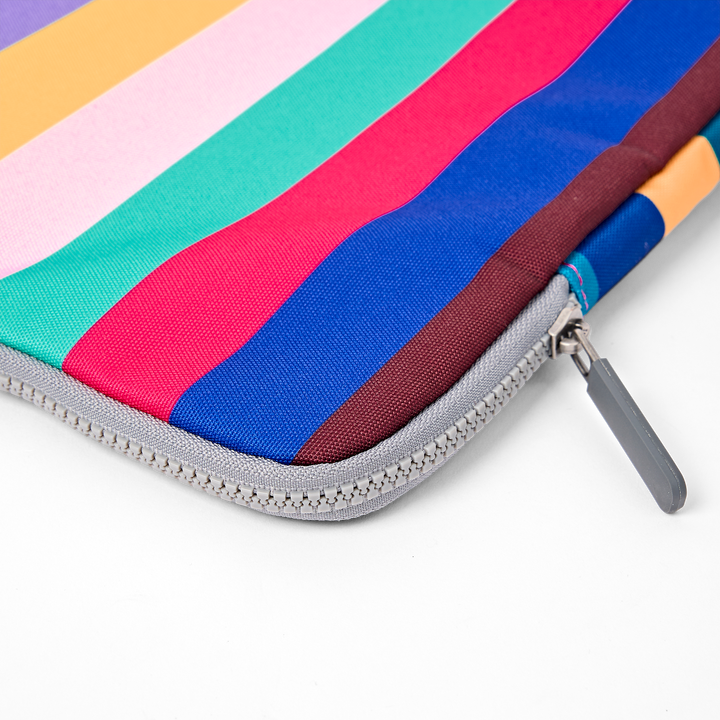 Brick Lane Laptop Sleeve in Wide Multi Stripe