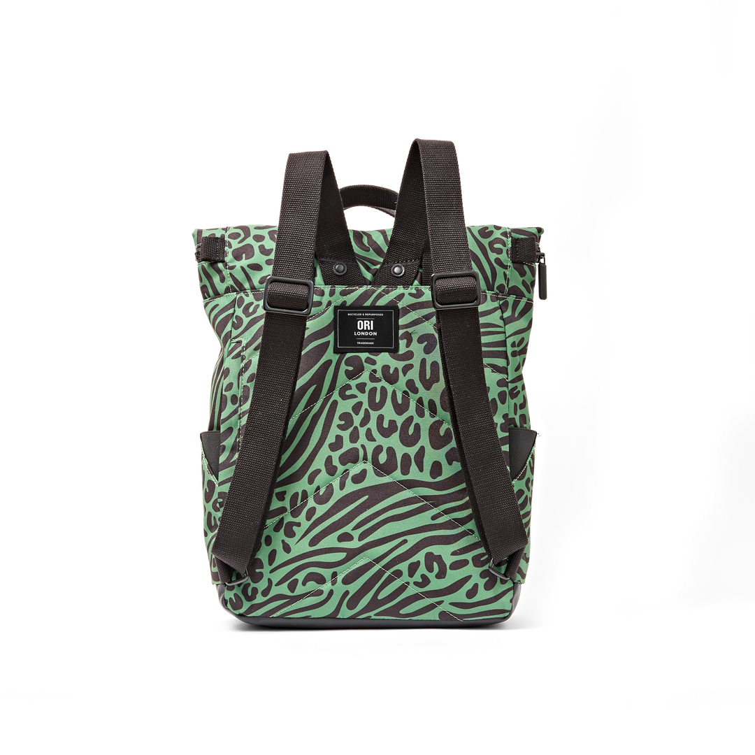 Canfield Roll Top Backpack in Mixed Animal Artichoke