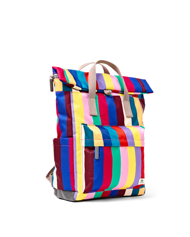 Canfield Roll Top Backpack in Wide Multi Stripe