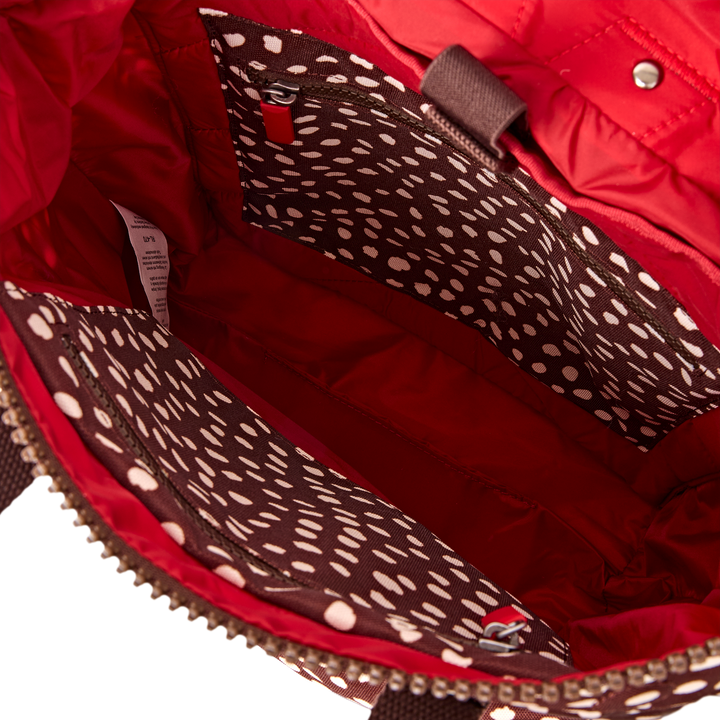 Canfield Roll Top Backpack in Brown Dot