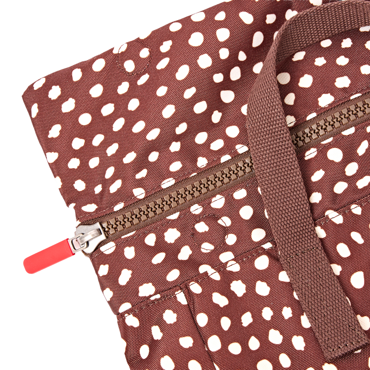 Canfield Roll Top Backpack in Brown Dot
