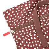 Canfield Roll Top Backpack in Brown Dot