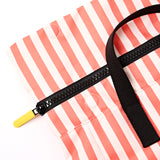 Canfield Roll Top Backpack in Coral Stripe