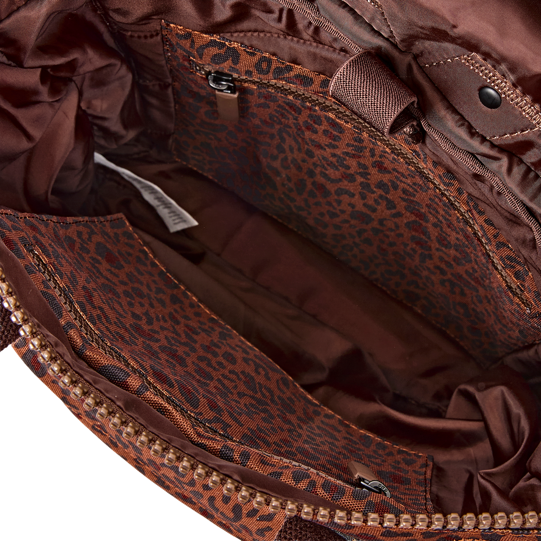 Canfield Roll Top Backpack in Mini Leopard