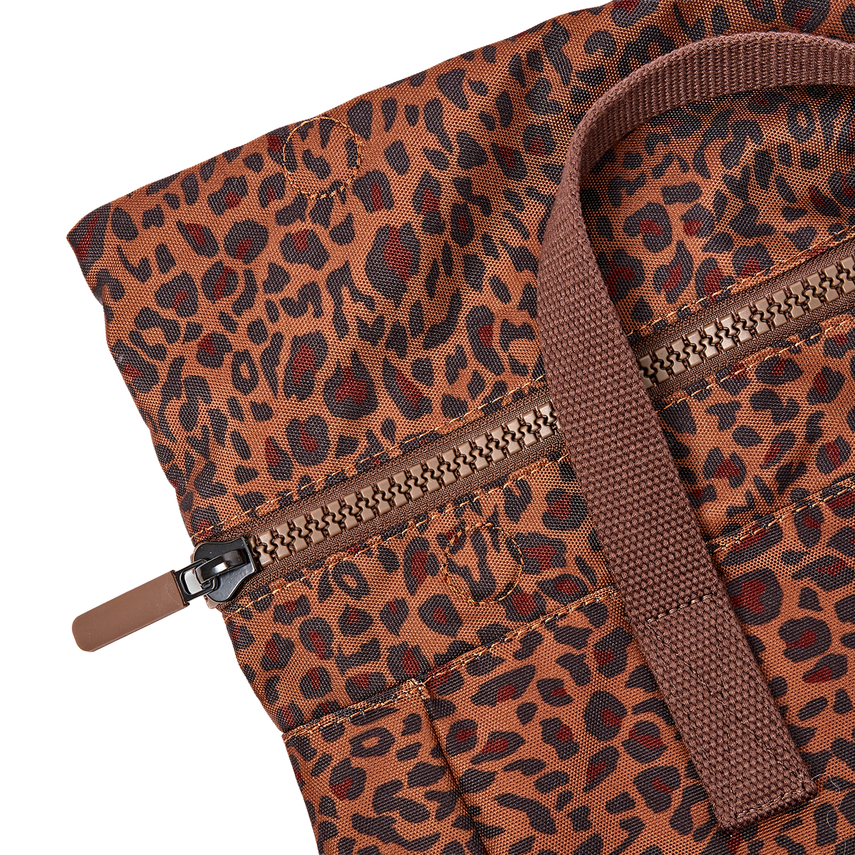 Canfield Roll Top Backpack in Mini Leopard
