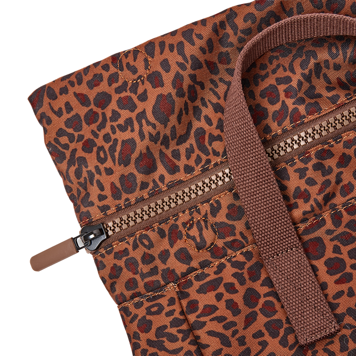 Canfield Roll Top Backpack in Mini Leopard