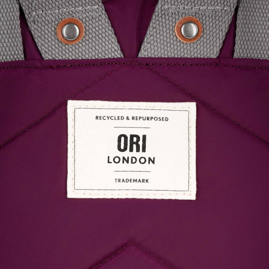 Canfield Roll Top Backpack in Royal Burgundy