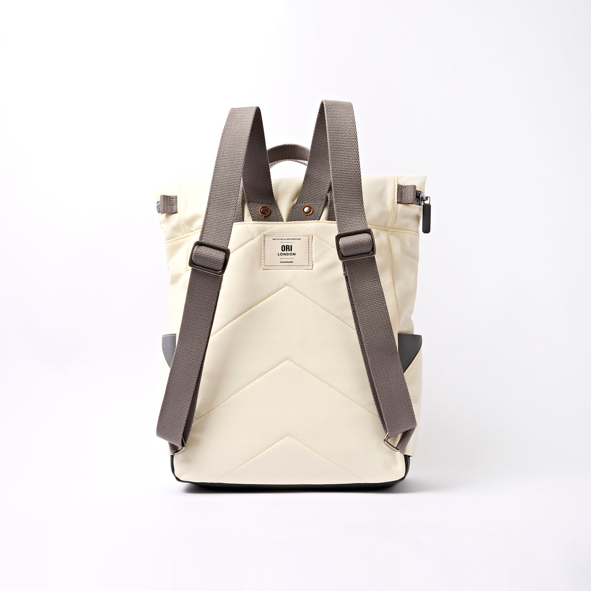 Canfield Roll Top Backpack in Wax Paper Stripe