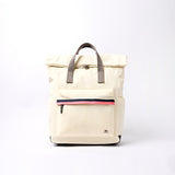 Canfield Roll Top Backpack in Wax Paper Stripe