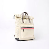 Canfield Roll Top Backpack in Wax Paper Stripe