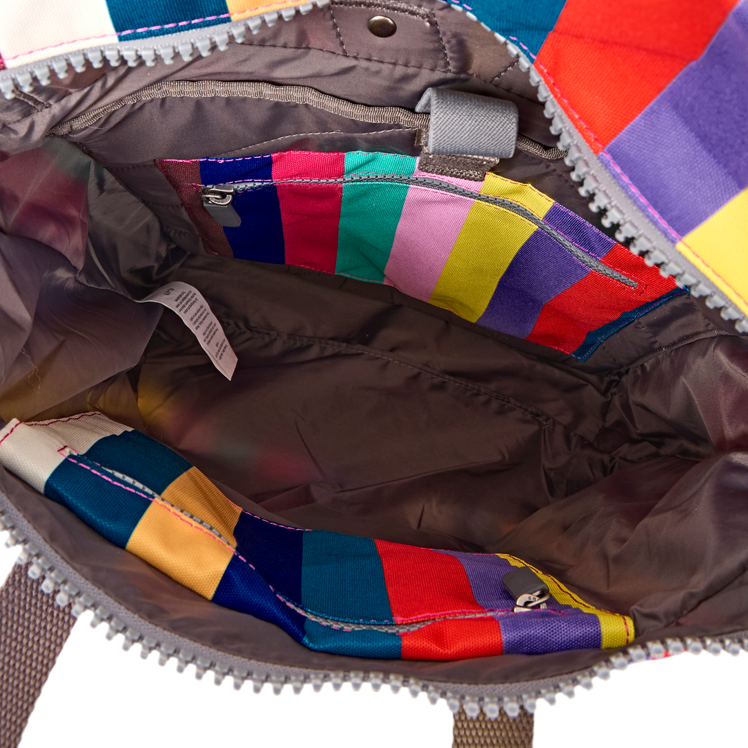 Canfield Roll Top Backpack in Wide Multi Stripe