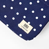 Carnaby Wallet in Navy Polka Dot