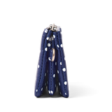 Carnaby Wallet in Navy Polka Dot