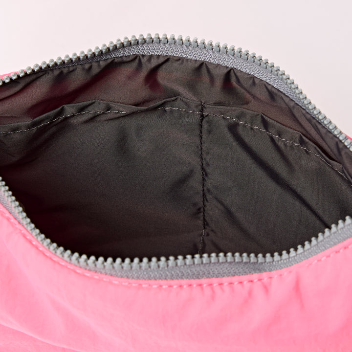 Farringdon Half Moon Bag in Pink Lemonade Taslon