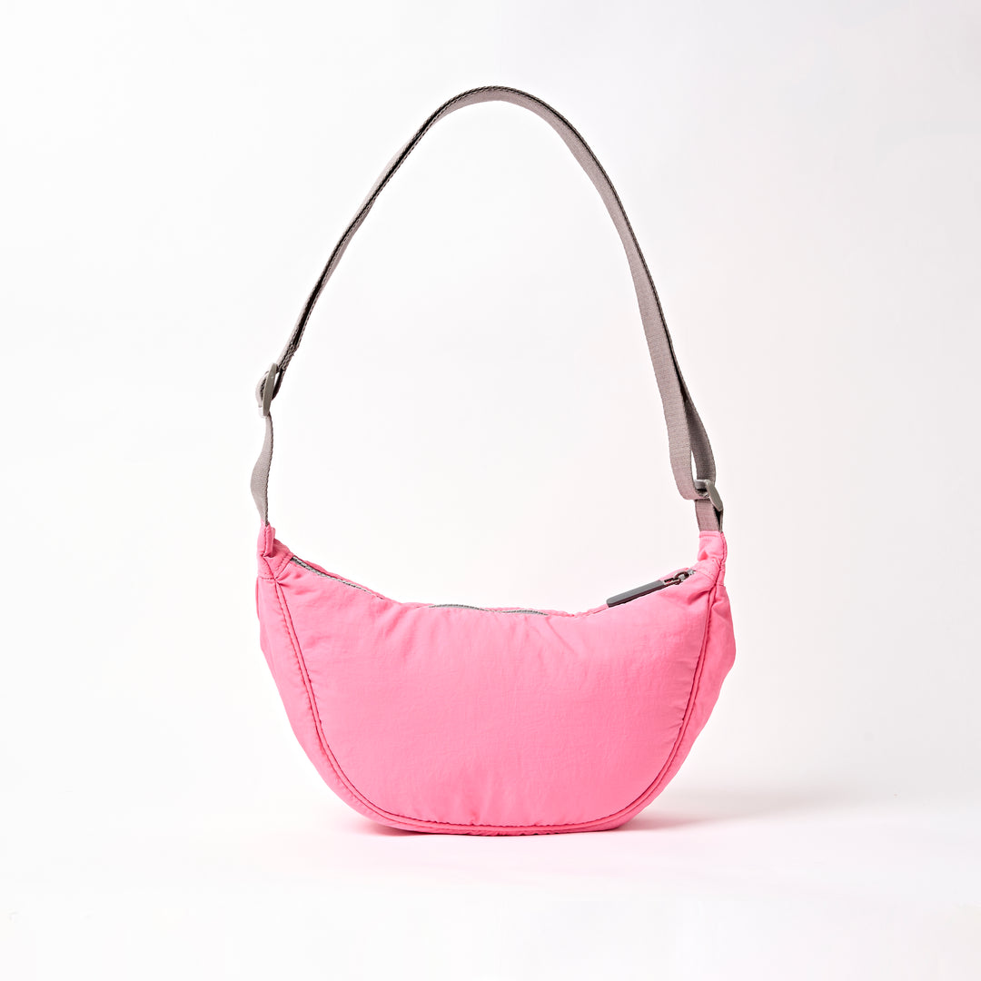 Farringdon Half Moon Bag in Pink Lemonade Taslon