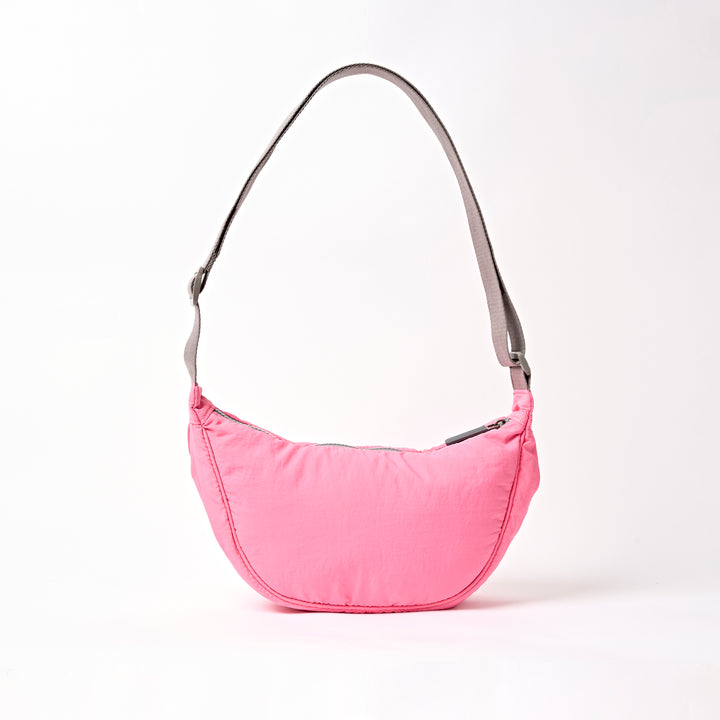 Farringdon Half Moon Bag in Pink Lemonade Taslon