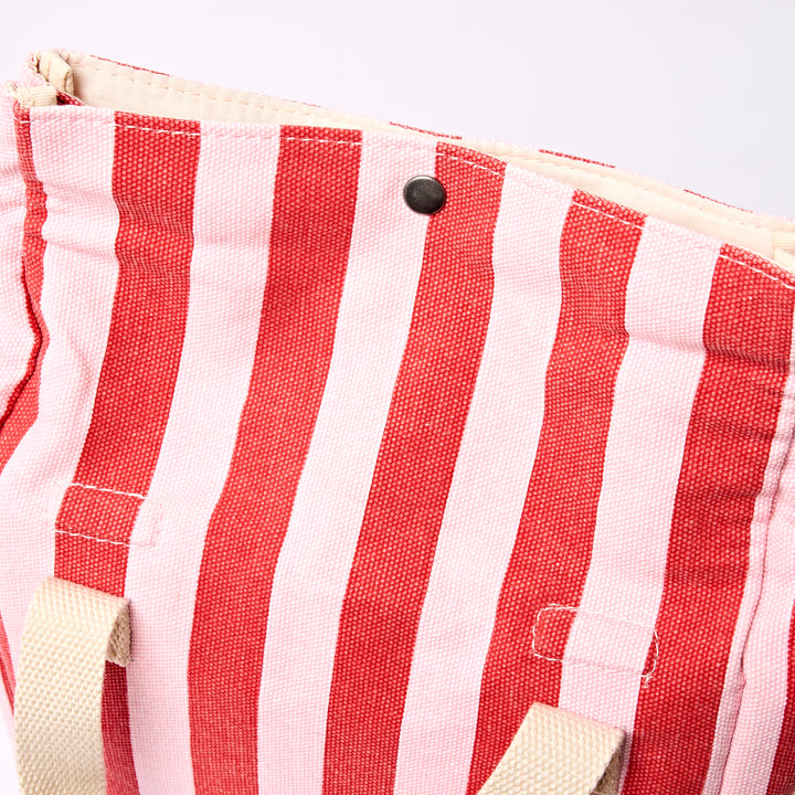 Hampstead Lunch Bag in Strawberry Stripe