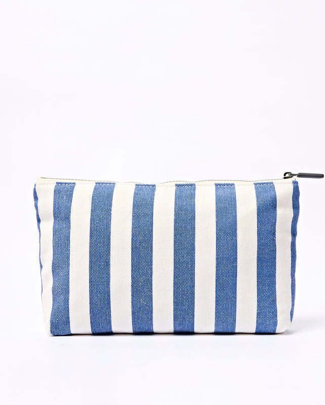 Maida Vale Pouch in Denim Stripe