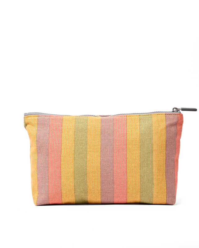 Maida Vale Pouch in Faded Multi Stripe