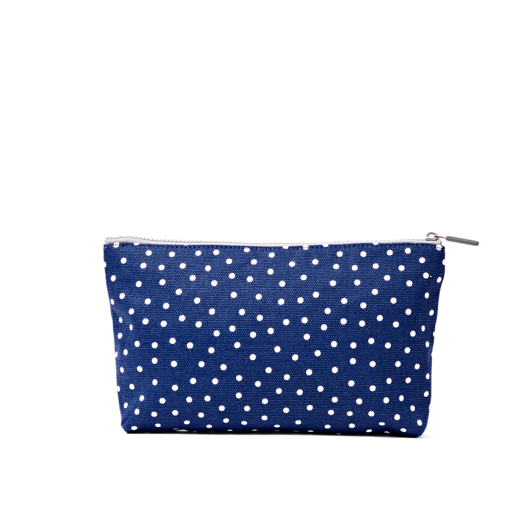 Maida Vale Pouch in Navy Polka