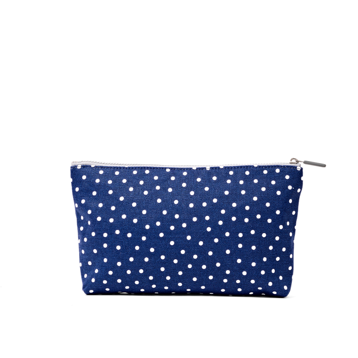 Maida Vale Pouch in Navy Polka