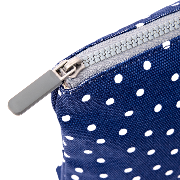 Maida Vale Pouch in Navy Polka