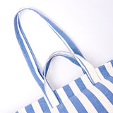 Marylebone Tote Bag in Denim Stripe