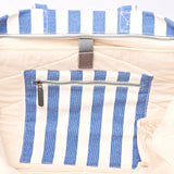 Marylebone Tote Bag in Denim Stripe