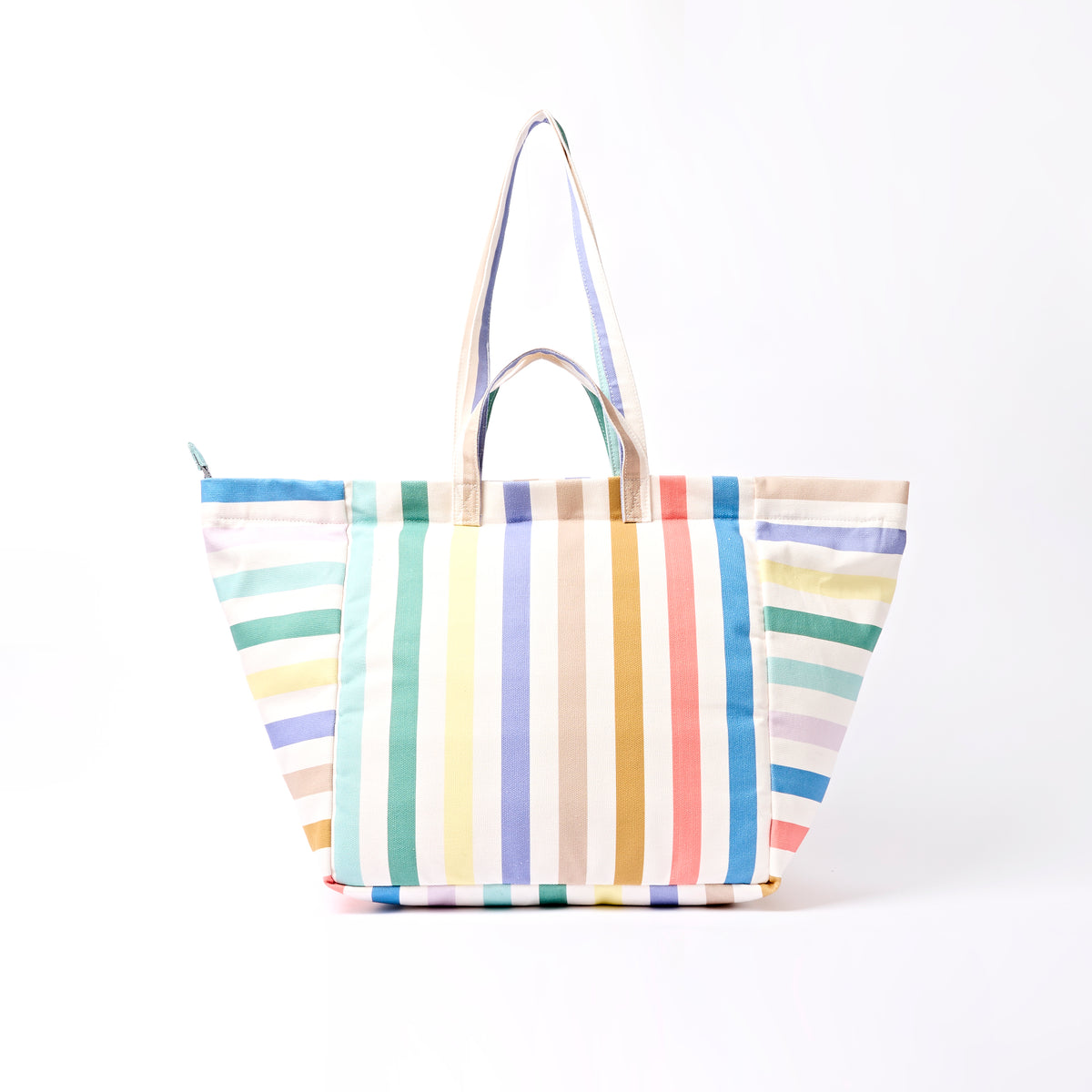 Marylebone Tote Bag in Pastel Multi Stripe