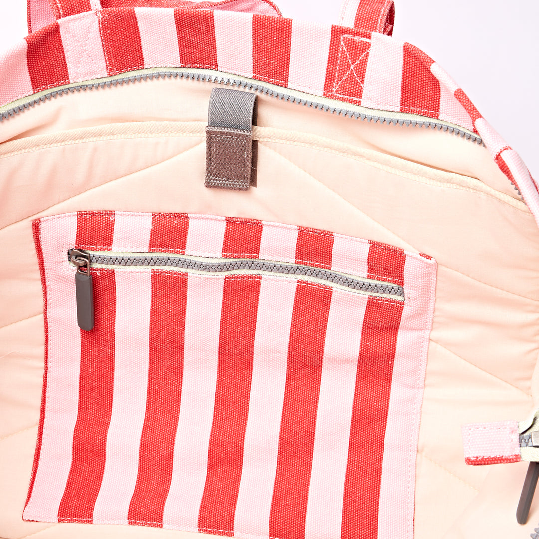Marylebone Tote Bag in Strawberry Stripe