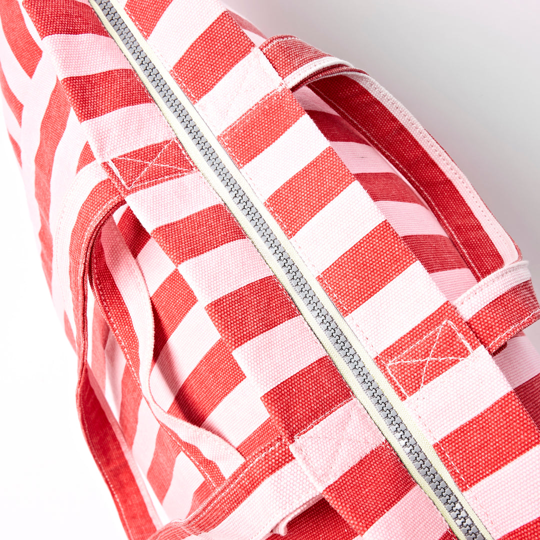 Marylebone Tote Bag in Strawberry Stripe