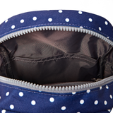 Willesden Sling Bag in Navy Polka Dot
