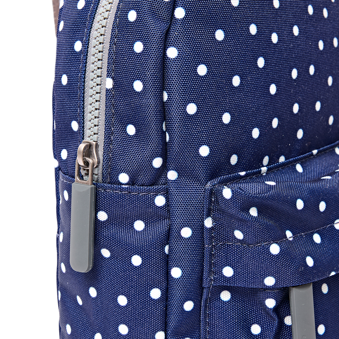 Willesden Sling Bag in Navy Polka Dot