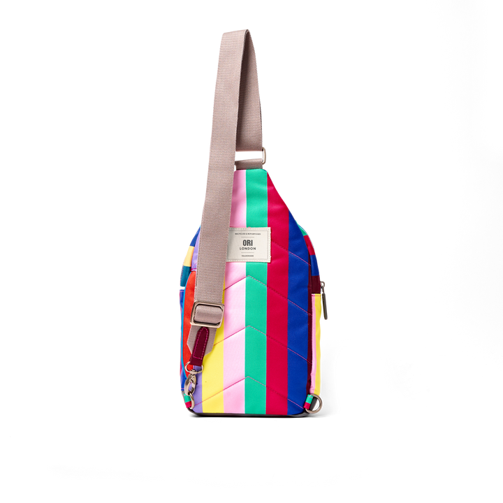Willesden Sling Bag in Wide Multi Stripe