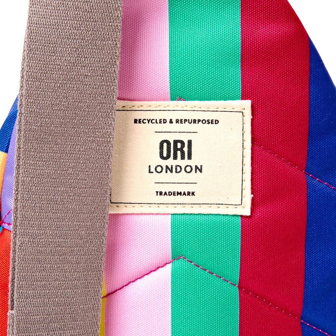 Willesden Sling Bag in Wide Multi Stripe